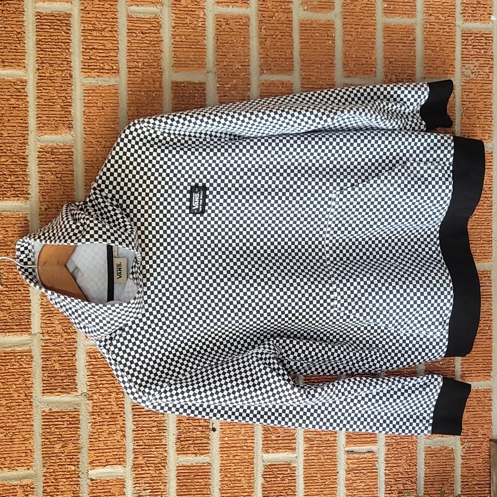 Vans Off the Wall black & white checkered pullover size L
